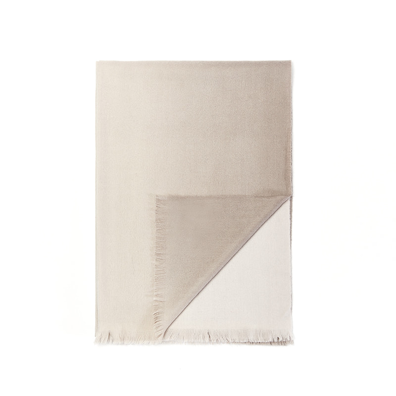 XH0004 INK-Gradient cashmere shawl 100% Cashmere 68 * 196+1*2