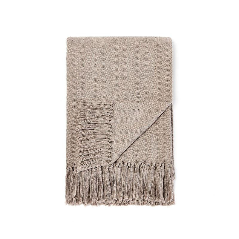 P16226G MEMORY-Classic Herringbone Australian Wool Shawl 100% Australian wool  142 * 180 +10*3