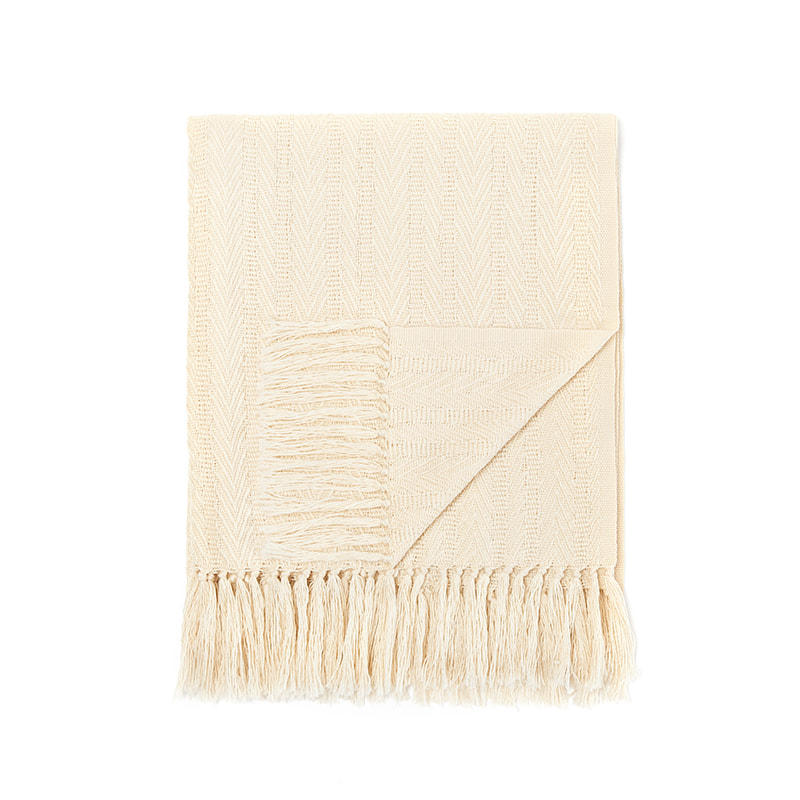 P16226W MEMORY-Classic Herringbone Australian Wool Shawl 100% Australian wool  70 * 180 +10*2