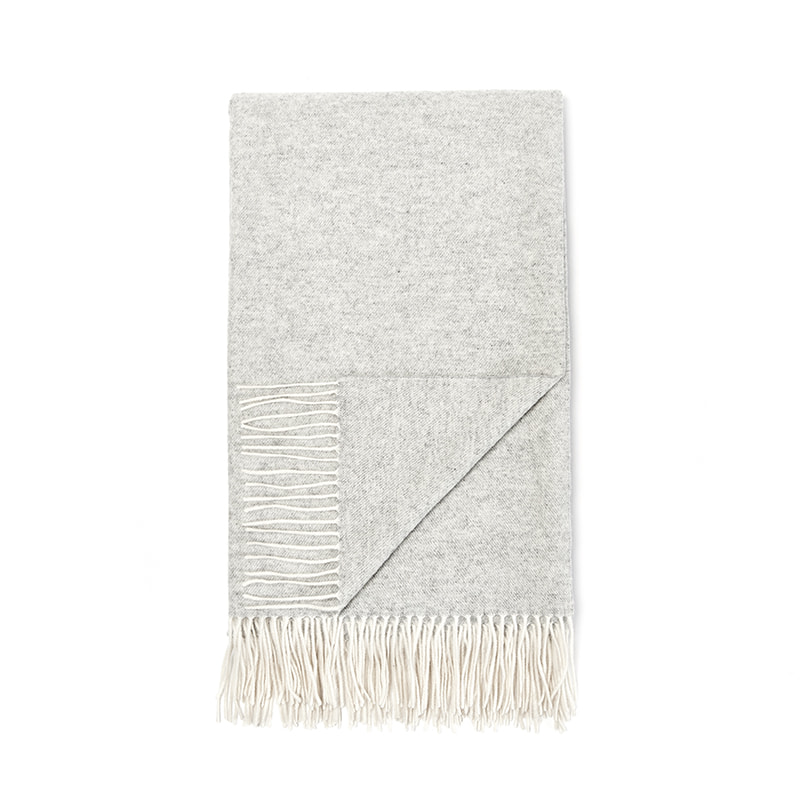 XH0008A MILAN-twill wool blanket 50% Lambswool 50%wool  140*230+10*2