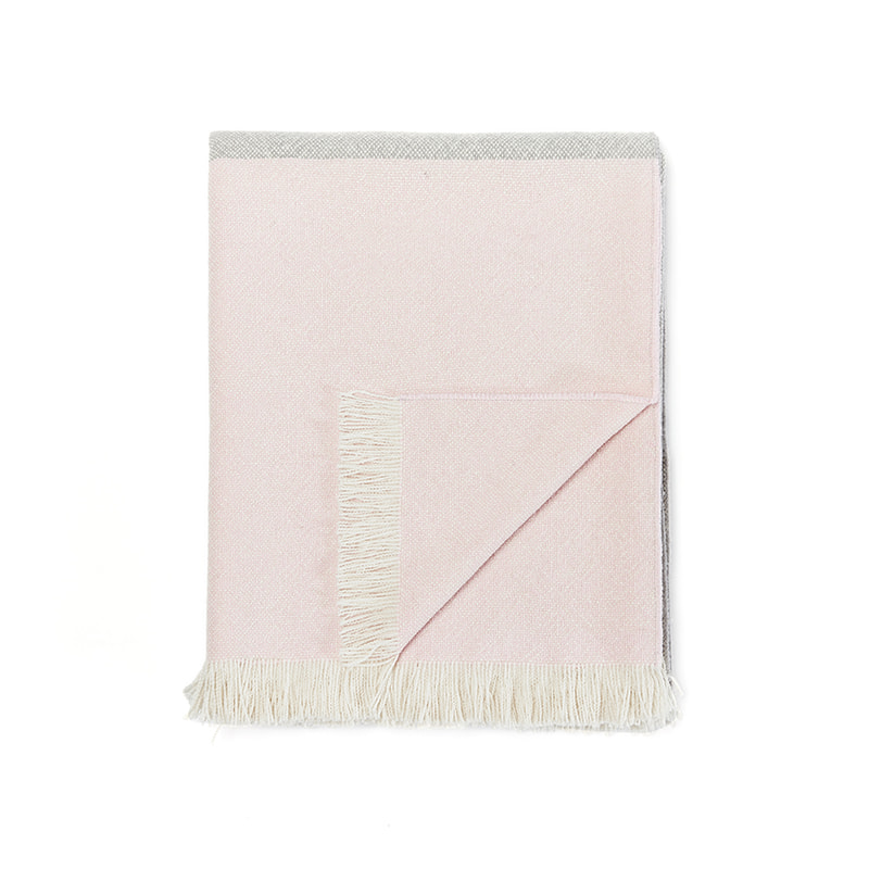 XH0014 MILAN-Mixing color wool blanket 100% Wool 140*180+6*2
