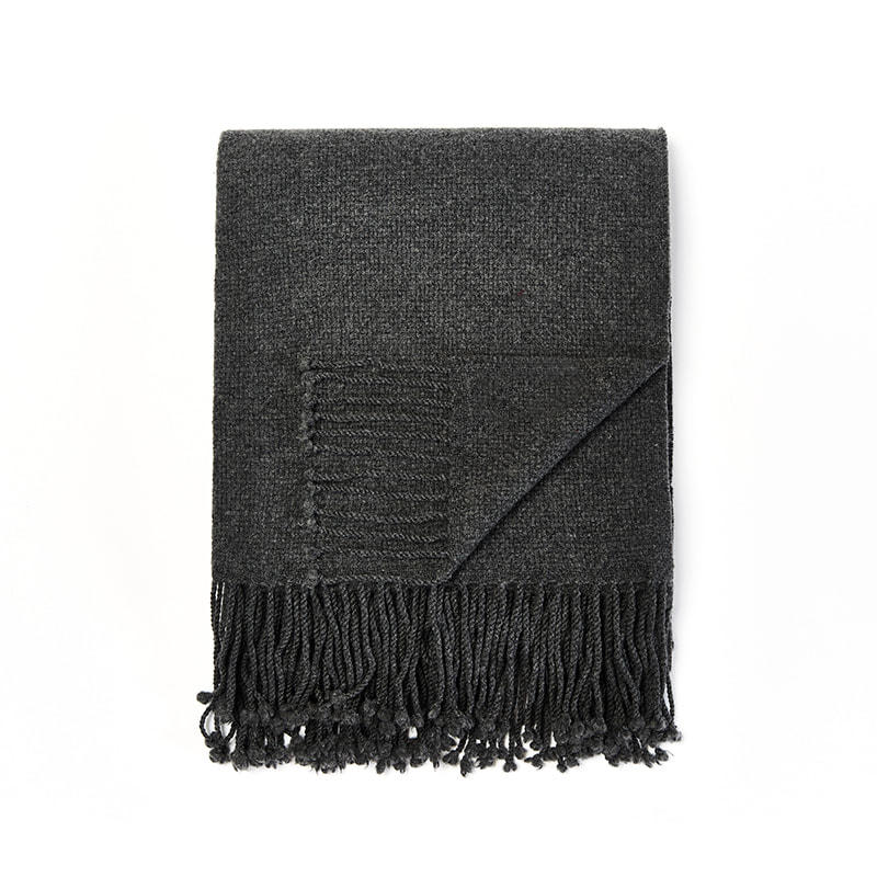 XH0010 PRAGUE-Coarse wool blanket  100% Wool 140 * 180 +10*2